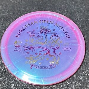 Nokia European Open Stamp on a Discmania Chroma FD in Pink and Blue